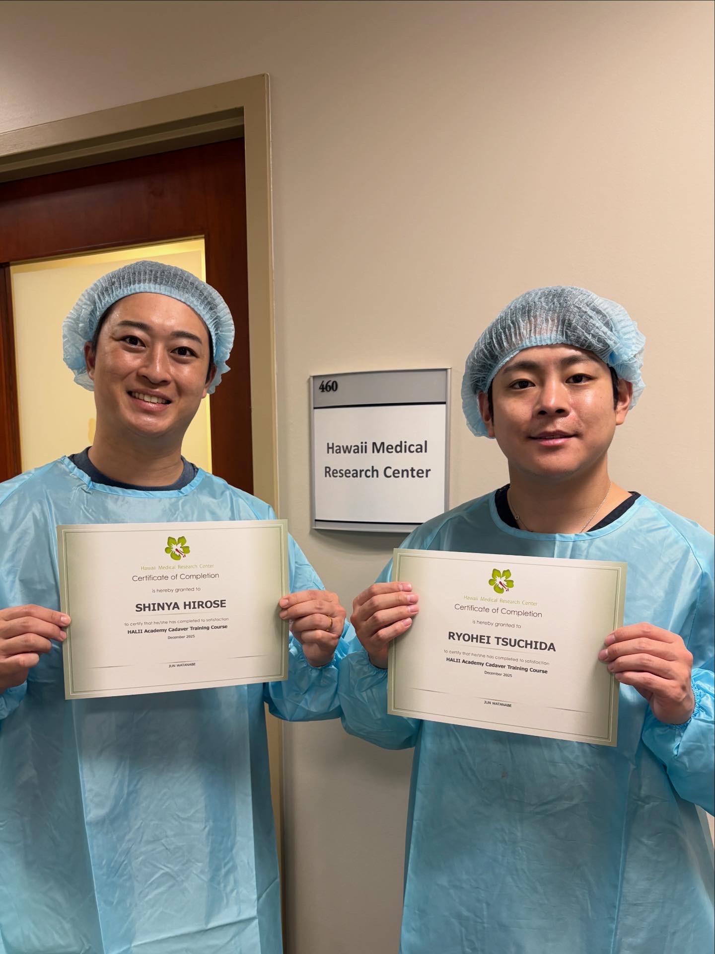 Surgeons with certificates