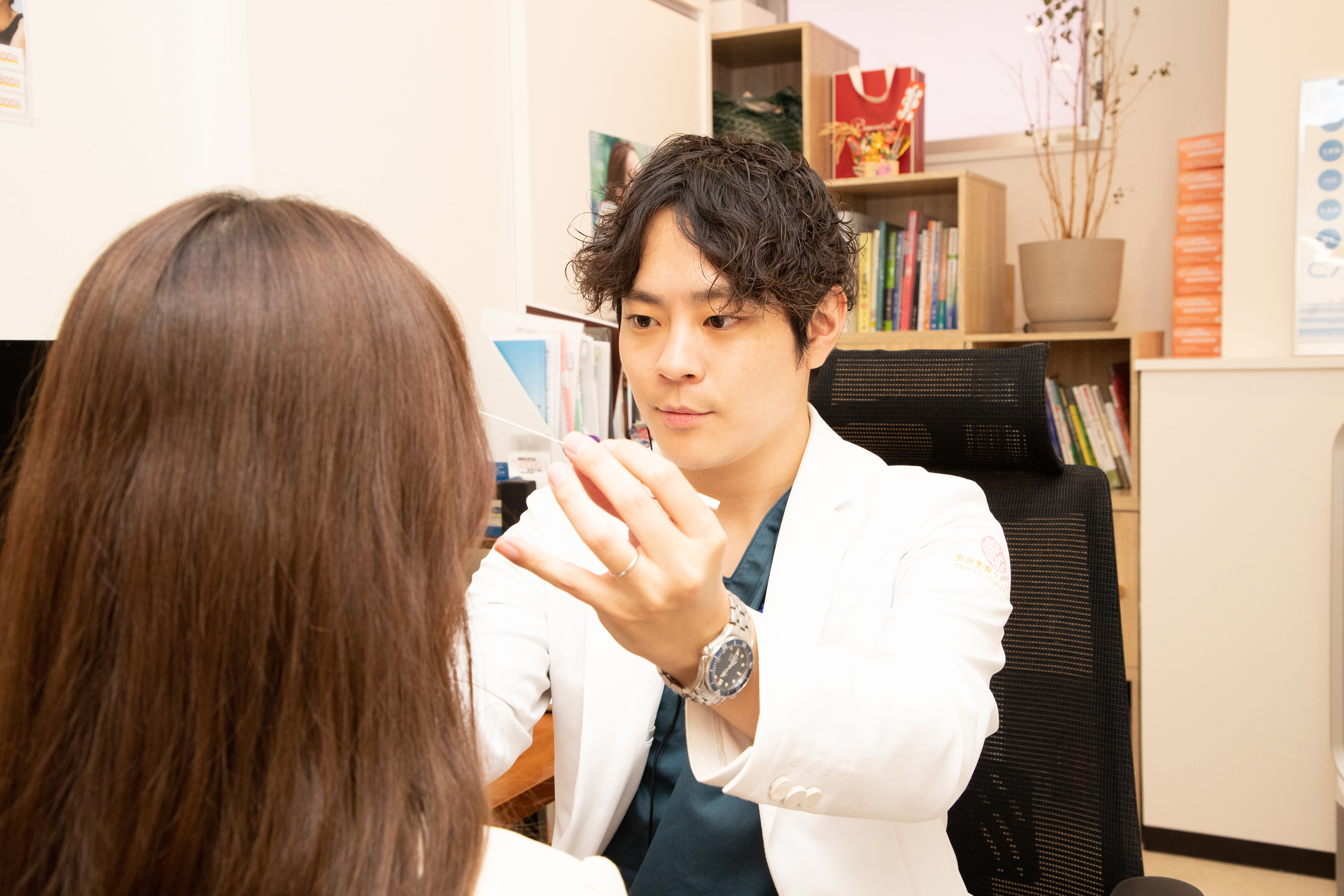 Doctor consulting with a patient