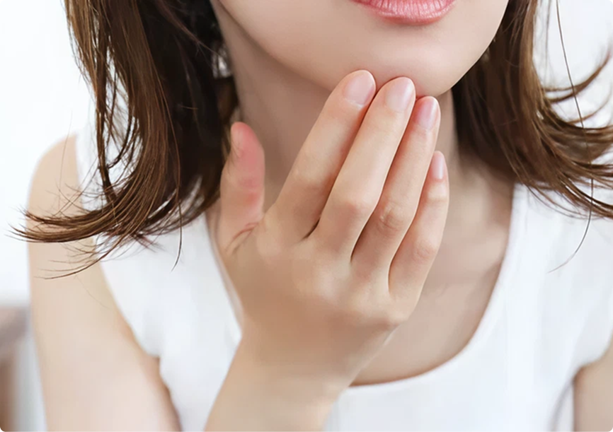 顎にシワができる原因