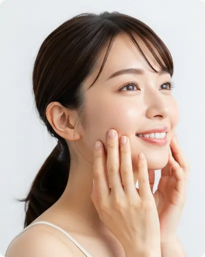 肌が整った女性