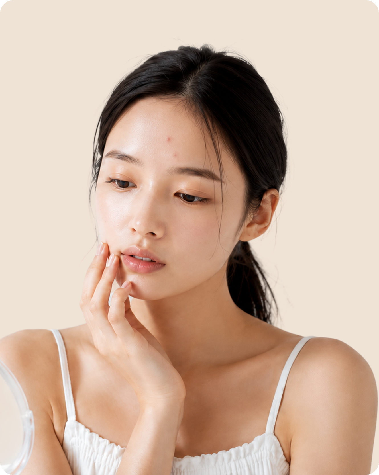 肌悩みのある女性