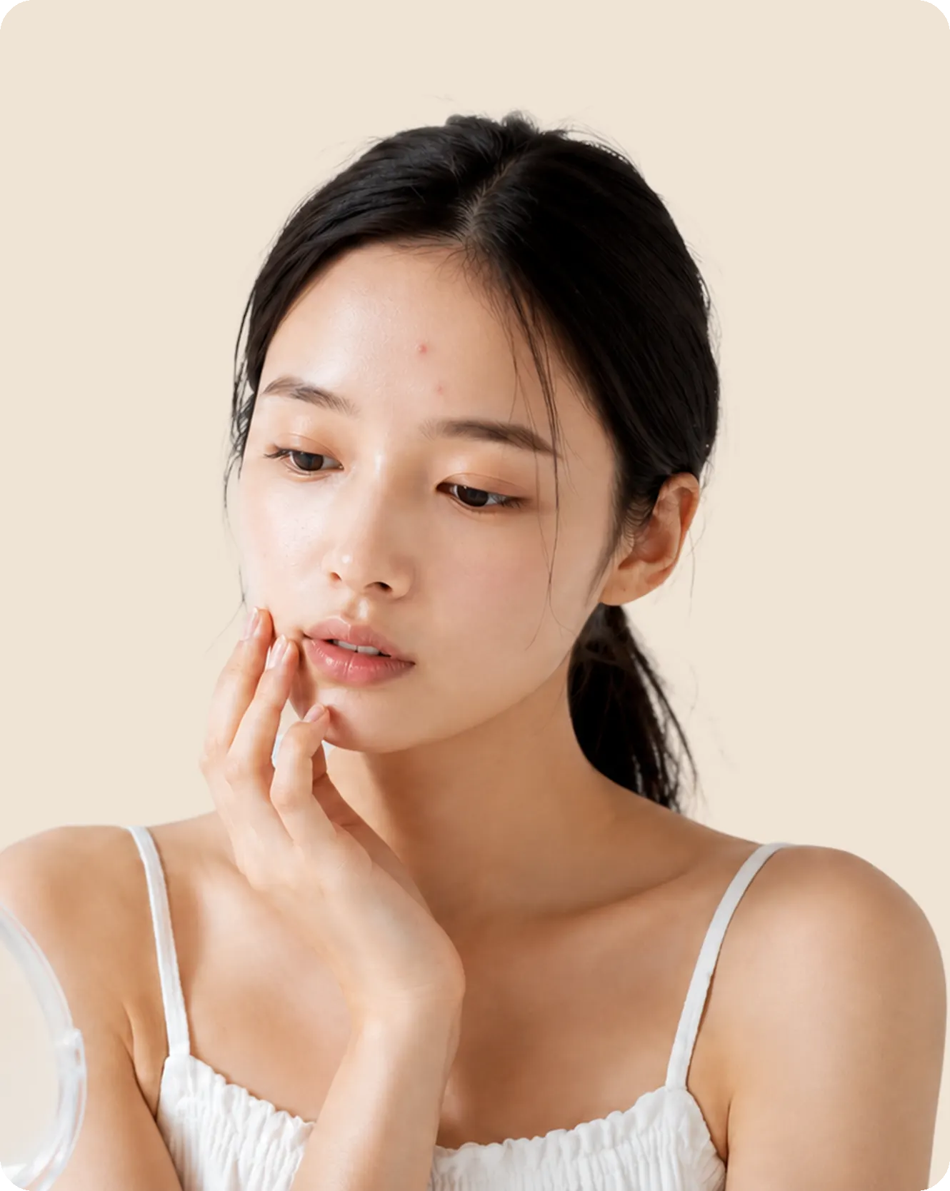 肌悩みのある女性